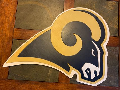 los angeles rams house sign in wood or metal|Los Angeles Rams Wall Art Home Office & School, Rams Wall .